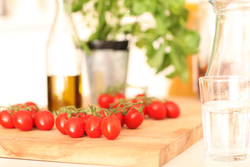 Tomaten und Olivenöl