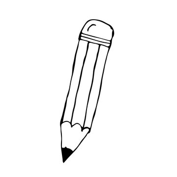 doodle pencil icon drawing illustration design