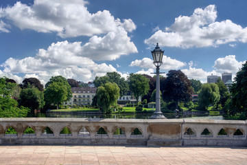 Feenteichbrücke Hamburg - Uhlenhorst im Sommer