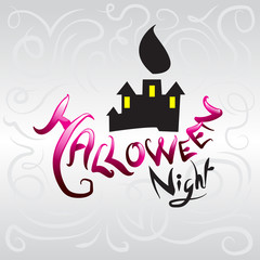 Halloween night logo. vector file