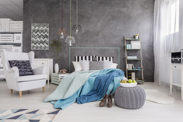 Perfect bedroom for a modern single woman