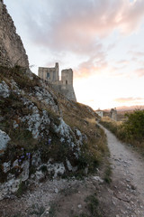 Rocca Calascio, Lady Hawk Fortress, in Abruzzo, L'Aquila, Italy