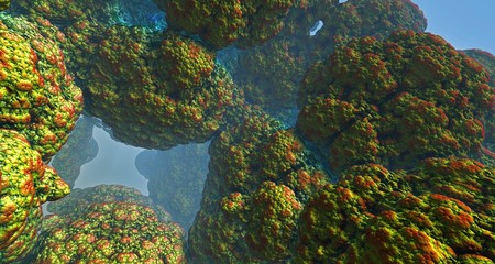 Gold mineral - close up 3 illustration