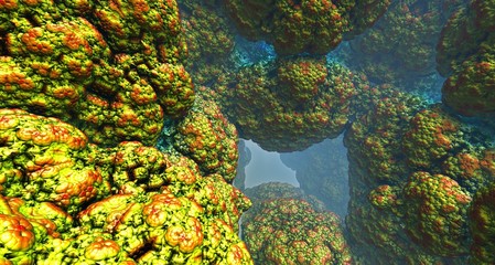 Gold mineral - close up 3 illustration