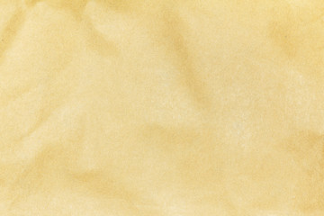 Recycled crumpled brown paper texture or paper background for design with copy space for text or image.