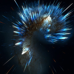 Colorful galaxy clouds and big bang abstract star texture