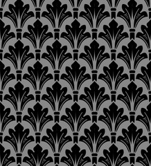 Antique seamless background 507 vintage blue nature garden curve leaf
