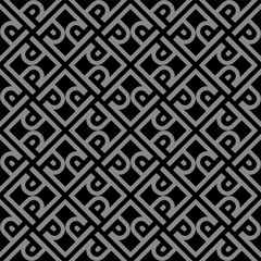 Antique seamless background 514 vintage cross frame spiral check geometry
