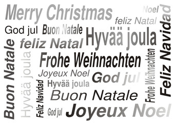 Frohe Weihnachten - Merry Chrismas - Buon Natale, - Feliz Navidad
