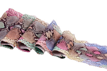 Fototapeta premium Background python snakeskin, pattern, leather