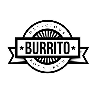 Mexican Cuisine vintage sign - Burrito