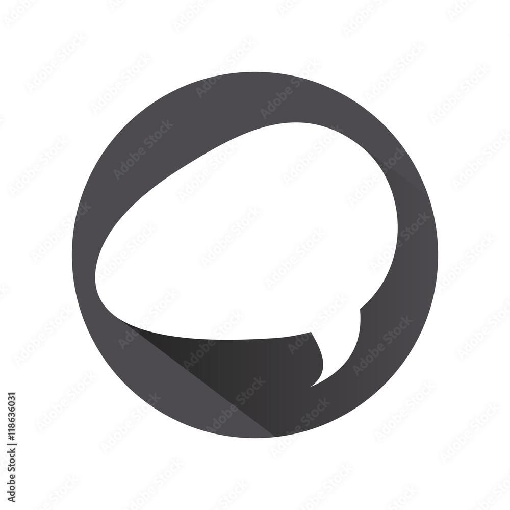 Canvas Prints flat design conversation bubble icon vector illustration