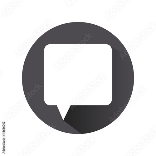 "flat design conversation bubble icon vector illustration" Stock image