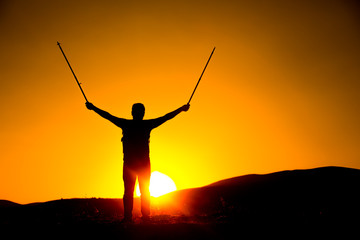 sunset model shooting