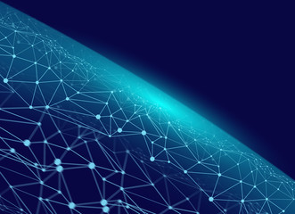 data deep learning hologram ai technology robotic, molecule of chemical, atom cell science, futuristic cyber network, system of background illustration 3d rendering