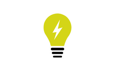 Vector buld lighting icon on white background