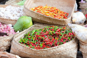 The view from the Bali beach the island