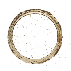 Obraz premium golden splash radial 3d rendering