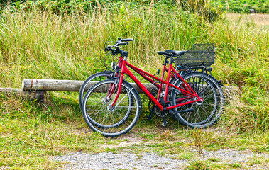 abgestellte Fahrräder, Fahrradtour