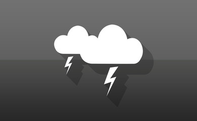 Vector storm weather cloud icons