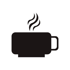 flat design hot cup icon vector illustration