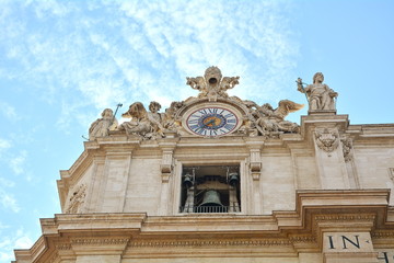 Vatican square in Rome with its most important monuments.