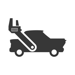 wrench tool repair car automobile silhouette icon. Flat and Isolated design. Vector illustration