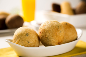 Brazilian deep fried chicken snack, popular at local parties.