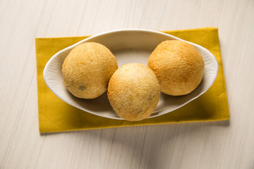 Brazilian deep fried chicken snack, popular at local parties.