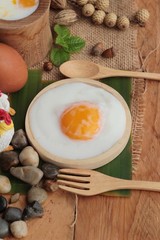 Onsen egg or soft-boiled egg is delicious.