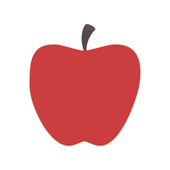apple organic healthy natural food icon. Flat and Isolated illustration. Vector illustration