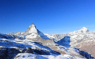 The East Face of the Matterhorn. The Alps, Switzerland.