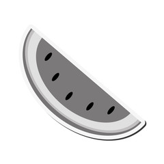 watermelon organic healthy natural food icon. Flat and Isolated illustration. Vector illustration