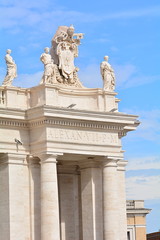 Fototapeta premium Vatican square in Rome with its most important monuments.