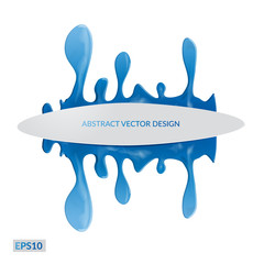 Background with splashing water. Eps 10 vector banner  design