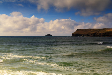 Beautiful view over the sea from Polzeath