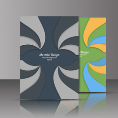 Flyer, brochure, poster, annual report, magazine cover vector te