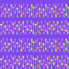 Seamless pattern with arrows