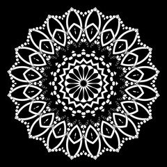 Mandala decorative element. Oriental illustration