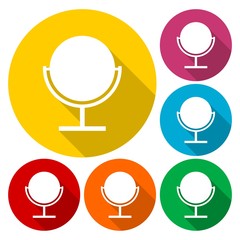 Mirror Icon Set in Various Colors