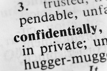 Obraz premium Confidentiality