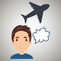 woman client hotel icon vector illustration design