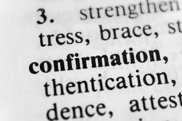 Confirmation