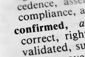 Obraz premium Confirmed