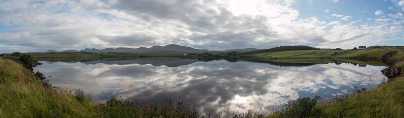 Loch Mealt, Isle of Skye, Schottland, Panorama