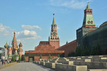 The Kremlin and Lenin's mausoleum.