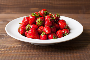 Strawberries on the plate