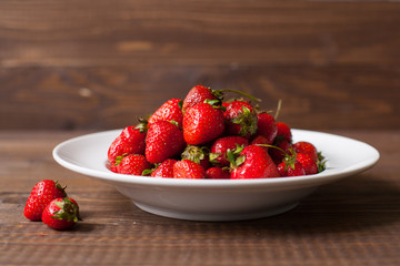 Strawberries on the plate