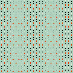 Seamless texture. Autumn. Depicts raindrops three colors: beige, black and red . Drops on a blue background.