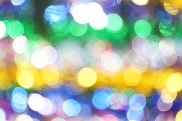 Colorful blur lights bokeh background, Christmas lights bokeh ba